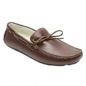 NEW ROCKPORT men's rhyder tie slipper in mahogany